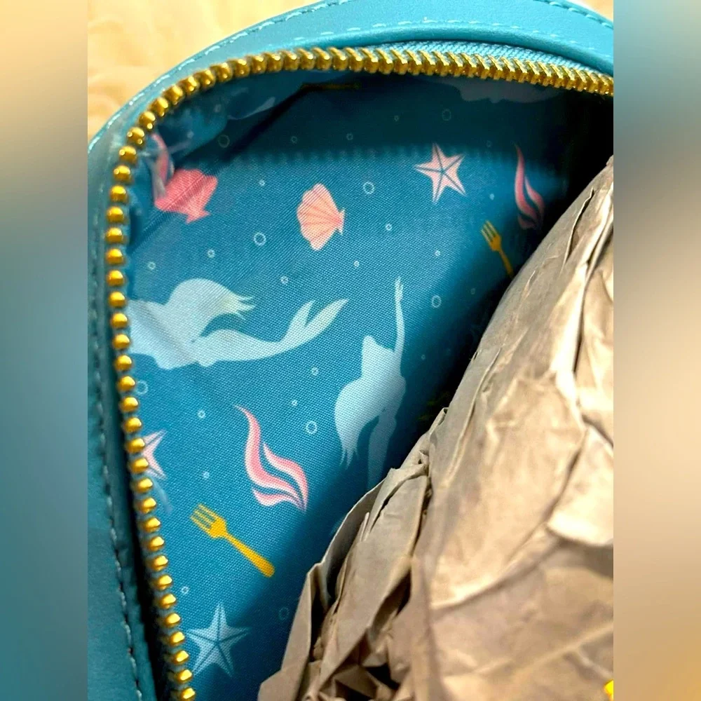 The Little Mermaid Wedding Scene Loungefly Backpack NWT